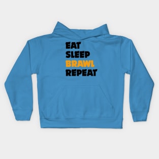 Eat, Sleep, Brawl Repeat (Ver.4) Kids Hoodie